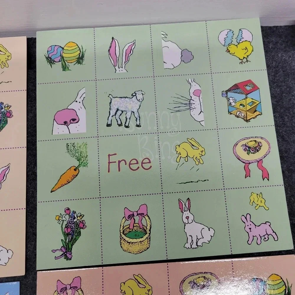 Cute Vintage Easter Bingo Game
